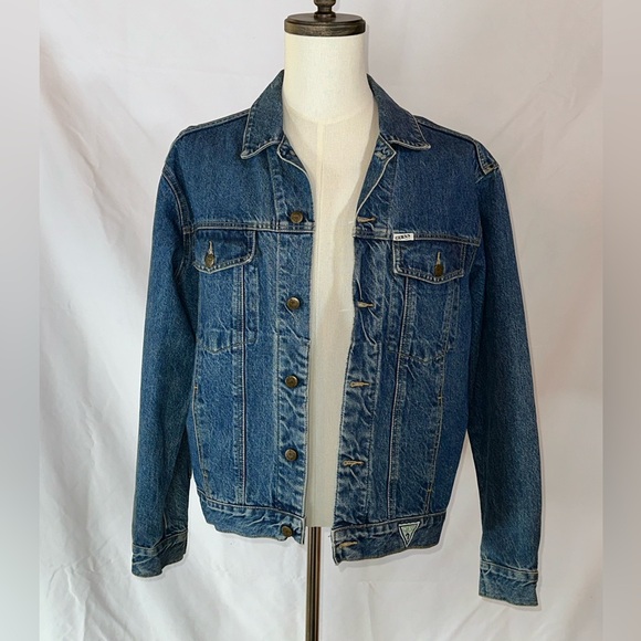 Georges Marciano for Guess • Vtg Denim Jean Jacket • Men’s sz M • Style 10807 - Picture 7 of 14